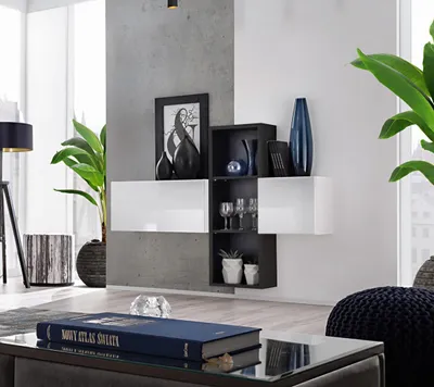 Produktbild von Wandregale Modern Wohnzimmer Design Luxus Möbel Wandschrank Einrichtung Neu