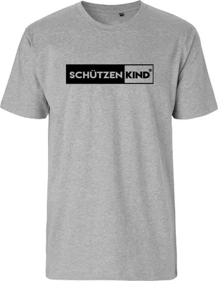 Produktbild von Hellweg Druckerei Rundhals T-Shirt Schützenkind Modern Geschenk Männer Oberteil Sport Grey Größe 3XL Bio Baumwolle Fairtrade Schützenkind Modern Mit