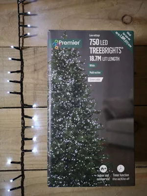 LED-Lichterkette 750 Lampen, warmweiß, 18,7 m, Timer