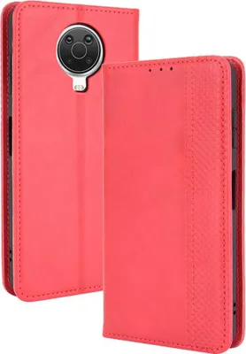 Produktbild von Nokia G10 / G20 Hülle - Coverup Vintage Style Klapphülle - Rot