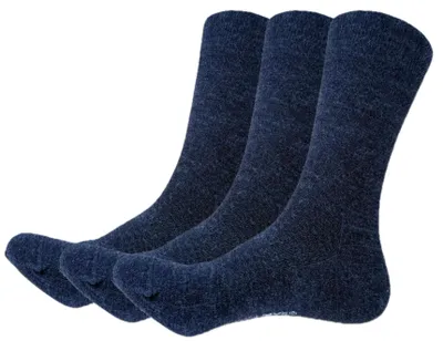 Zdjęcie produktu dla Męskie skarpety z wełny merino, zestaw 3 par, zapewniające komfort i ciepło na co dzień