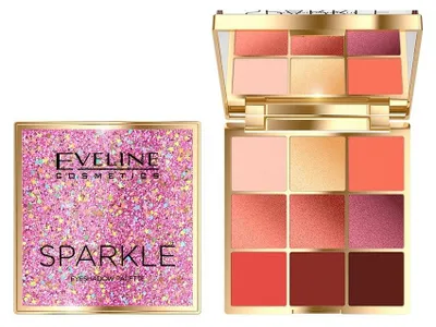 Zdjęcie produktu dla Eveline Cosmetics Sparkle – cień do powiek, długotrwały efekt, matujący efekt
