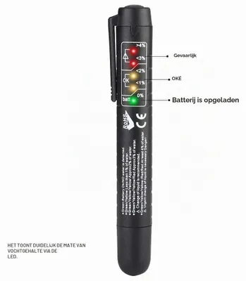 Productafbeelding van Remvloeistof Tester Pen met 5 LED Indicator voor DOT3/4/5