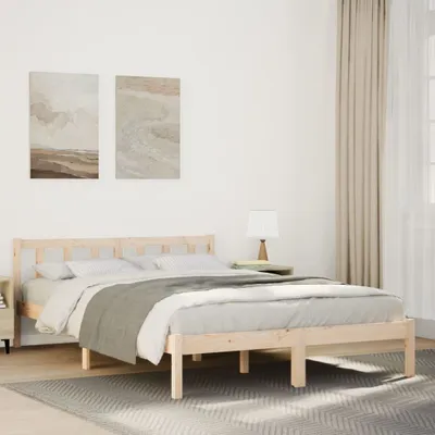 Produktbild von Maison Exclusive - Massivholzbett Extra Lang ohne Matratze 140x210 Kiefernholz