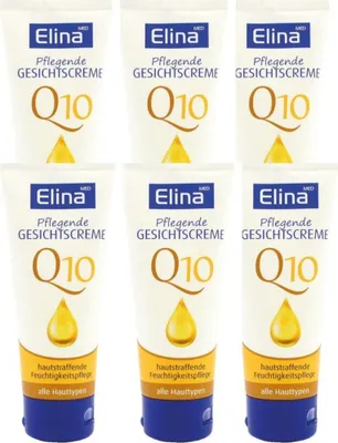 Produktbild von 6x75 ml Creme Elina Gesichtscreme Q10 in Tube