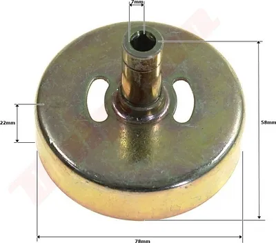 Image de Tambour d'embrayage Pour débroussailleuses 78X22X58X4T7