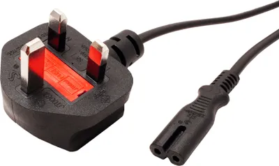 Obrázek produktu pro VALUE Kabel síťový UK, BS1363 (typ G) - IEC320 C7, 1,8m, černý (19.99.2017)