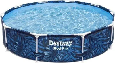 Produktbild von Aufstellpool Bestway Steel Pro, 305 x 66 cm, Rund, 4062 L, Stahlrahmenpool