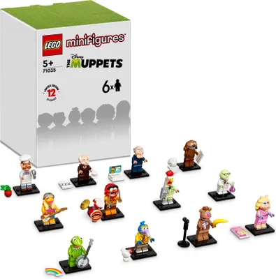 Produktbild von LEGO 71035 Minifiguren Die Muppets - 6-er Pack, darunter Kermit der Frosch und Miss Piggy, Muppets Show Limited Edition