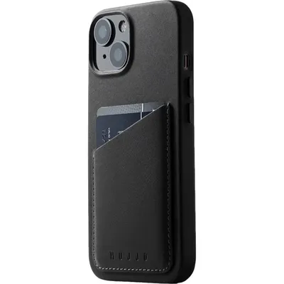 Immagine prodotto di Custodia in pelle Mujjo Wallet per iPhone 14 / 15 Plus nera