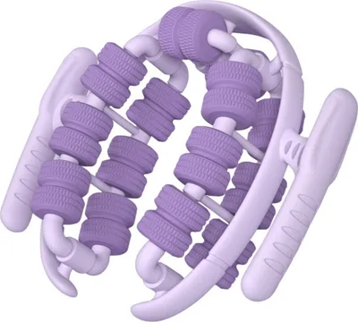 Produktbild von INF Ringförmiger 28-Rollen Beinmassagegerät Kunststoff 23x20x8cm für Oberschenkel und Waden Violett
