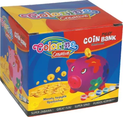 Produktbild von Colorino Keramik-Sparschwein