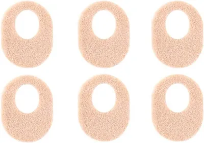 Produktbild von Green Glow – Hühneraugen-Druckschutzpolster-Ring für die Ferse – Fußschutz gegen Hornhaut – Lindert Schmerzen und Blasen – Set mit 6 Stück