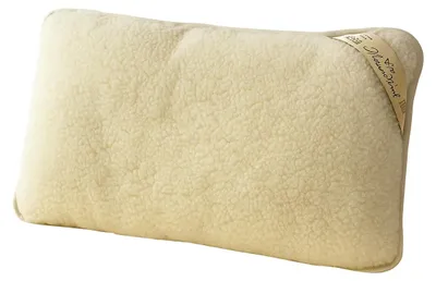 Schurwollkissen 40 x 80 cm, ca. 900 g, Baumwollbezug, temperaturregulierend
