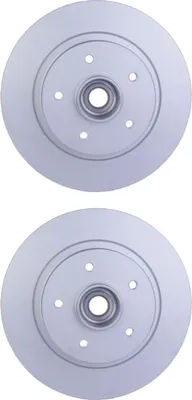 Produktbild von 2 Bremsscheiben voll Ø 52,3 mm 10 mm HELLA passend für u.a. RENAULT MEGANE