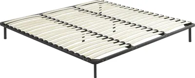 Produktbild von Lattenrost - mit Füßen - 200 x 200 cm - 3 x 19 Latten - Schwarz - KALISTA von YSMÉE