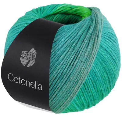 Produktbild von Lana Grossa - Cotonella 0009 türkis mintgrau maigrün curry ocker grasgrün türkisgrün hellgrün