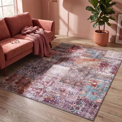Zdjęcie produktu dla Volero - Dywan Patchwork - Azara Cerwony - 230x330 cm