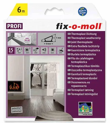 Produktbild von fix-o-moll Thermoplast-Profild. 6 m 7 x 9 mm transparent