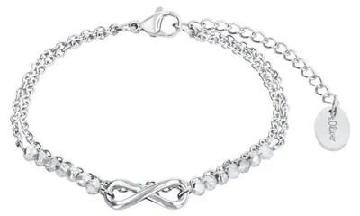 Zdjęcie produktu dla Zweireihiges Armband mit Infinityanhänger s.Oliver Jewelry 2022717