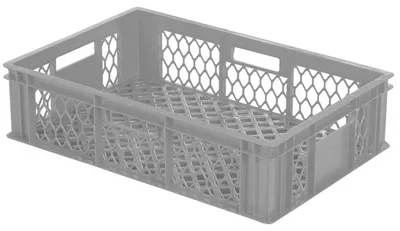 Produktbild von Saro Bäckereikiste BK130 aus Kunststoff ist stapelbar und stabil 600x400x130mm