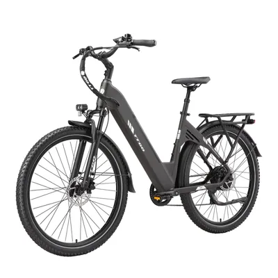 Produktbild von C5 city ebike 27,5 Zoll, 250 W Heckmotor 70 Nm Geschwindigkeitssensor, 48 V 13,5 Ah Akku, Shimano 7‑Gang, Hydraulikbremsen, Reichweite 90‑110 km
