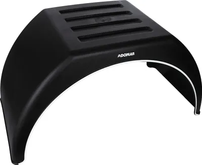 Produktbild von DOMAR DK3115 Doppelkotflügel 14-16 Zoll aus Kunststoff für Pkw-Anhänger 915x450 mm als robuster schwarzer Radkasten