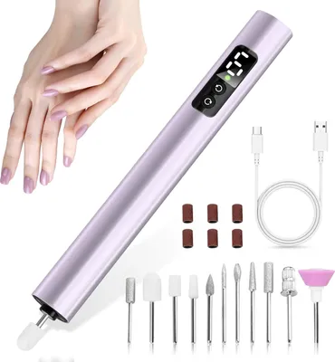 Produktbild von Gel-Nagelknipser, kabellos, 25000 U/min, 6 einstellbare Geschwindigkeiten, professionelles Maniküre-Set, geeignet für den Heim- und Studiogebrauch