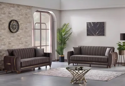 Produktbild von Wohnzimmer Design Sofagarnitur 3+3 Sitzer Moderne 2x Sofas Luxus Möbel Sitz