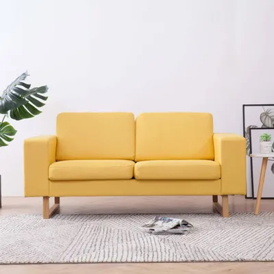 Produktbild von 2-Sitzer-Sofa Stoff Gelb , Schlafsofas Design 2024