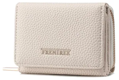 Produktbild von Frentree Geldbörse Damen Portemonnaie mit Reißverschluss, 8 Kartenfächer, Scheinfach, Kompakte Brieftasche mit Dokumentenfach – elegant & alltagstauglich