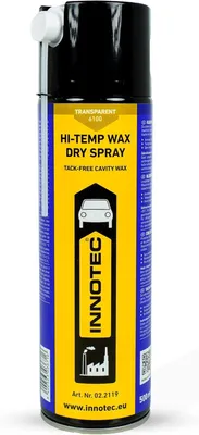 Immagine prodotto di Innotec Hi-Temp Wax Spray Spray protettivo trasparente per sottoscocca e cavità - Conservazione di livello superiore per il settore automobilistico e industriale