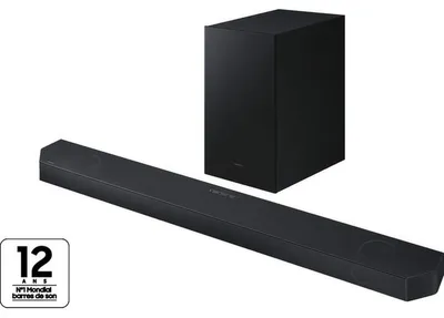 Zdjęcie produktu dla Samsung HW-Q600H/ZF, 3.1.2 kan., 34 W, Dolby Atmos, Dolby Digital Plus, Dolby TrueHD, Dolby Digital 5.1, Czarny, Titan Black, High Dynamic Range 10+ (HDR10 Plus)