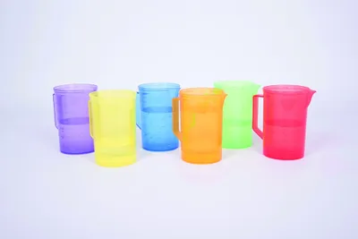 Immagine prodotto di Set di misurini colorati TickiT - giocattolo trasparente - 6 pezzi