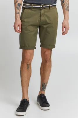Produktbild von Blend BHBruno Herren Chino Shorts Bermuda kurze Hose mit Gürtel Stretch Eingrifftaschen Baumwollmischung Regular fit