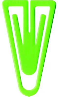Produktbild von Büroklammern Plastiklips 25mm VE=500 Stück hellgrün
