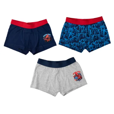Produktbild von Marvel Spiderman Boxershorts für Jungen Unterhose Unterwäsche Mehrfarbig Bunt (3er Pack), Größe:134-140