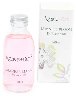 Productafbeelding van Navulling luchtverfrisser met stokjes, 140 ml - Japanse bloemengeur