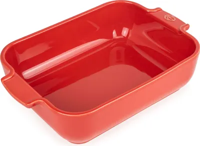 Produktbild von Peugeot rechteckige Auflaufform Appolia Ofenform Keramik Rot 25 cm 60091