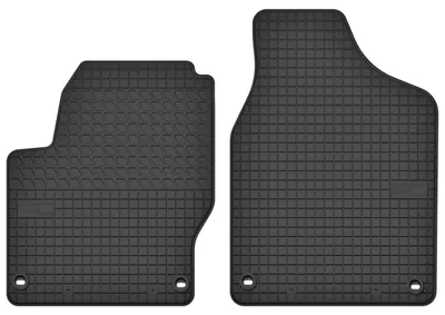 Productafbeelding van Rubberen voormatten voor Volkswagen Sharan I 1995-2010 (MPV) – 2-delig, zwart, op maat – Wielganizator SolidTread