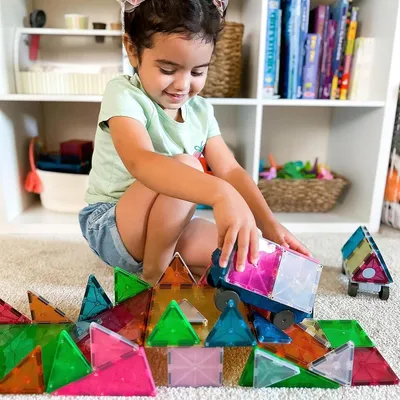 Produktbild von MAGNA TILES - 50-teiliges Set "Grand Prix" mit matten Farben