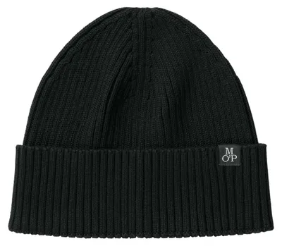 Produktbild von Marc O'Polo Mütze Knitted Beanie Black schwarz