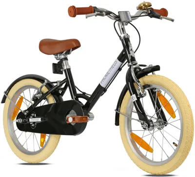 Image de Vélo pour enfants 16 pouces - Modèle rétro - Convient aux garçons/filles - Frein V/frein à rétropédalage