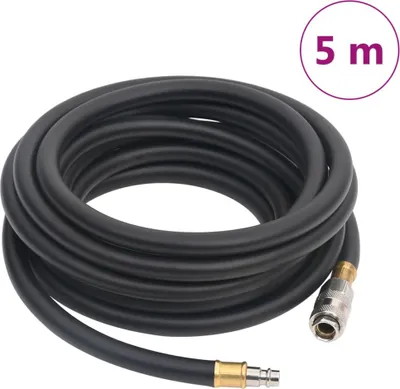 Produktbild von Hybrid-Luftschlauch Schwarz 0,6" 5 m Gummi und PVC