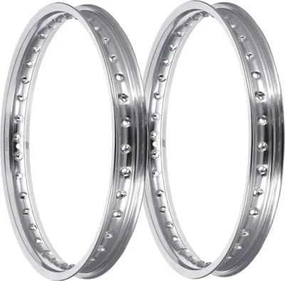 Produktbild von Set: 2x Felge 1,5 x 16" Alufelge poliert - für Simson S50, S51, KR51 Schwalbe, SR4