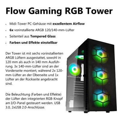 Produktbild von Gaming PC Komplett-Set Intel i9 12900KF - Nvidia GeForce RTX 5060 8GB - 500GB SSD - 16GB Ram - Windows 11 - WLAN - 27" TFT - Tastatur/Maus