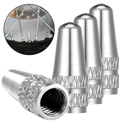 Produktbild von Fahrrad Presta Ventilkappen Aluminium 4 Stück Staubschutz