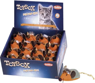 Produktbild von Nobby Katzenspielzeug Stoff Maus mit Sound