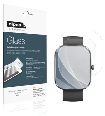 Image de 2x Protection ecrán pour Donerton Y66 mat Verre souple Film Protecteur 9H dipos
