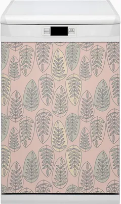 Produktbild von Küche Dekorative Magnete  Magnet Folie für Geschirrspüler 45x80 cm   - Farbenfrohe Blätter